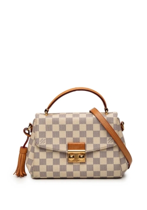 Louis Vuitton Pre-Owned 2017 Damier Azur Croisette satchel - White
