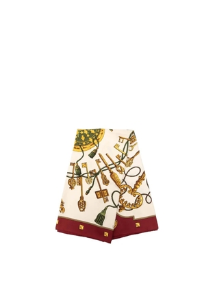 Hermès Pre-Owned 1980-2000 Les Cles Silk Scarf 90 scarves - Red