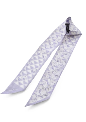 Prada Pre-Owned 2000s floral scarf - Purple