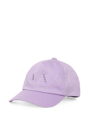 Armani Exchange logo embroidered cap - Purple