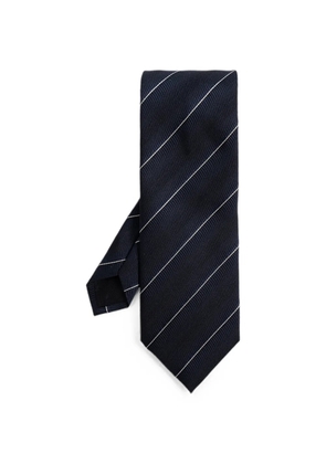 TOM FORD striped silk tie - Blue
