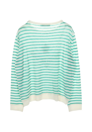 Christian Dior Pre-Owned diorivera striped knit top - White