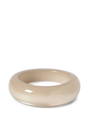 Emporio Armani engraved-logo bracelet - Neutrals