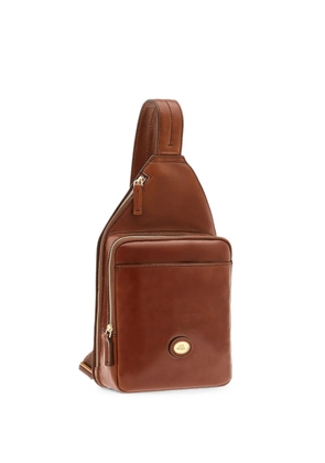 The Bridge logo-plaque cross body bag - Brown