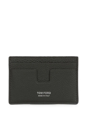 TOM FORD grained leather card holder - Green