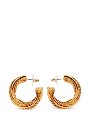 Ben Amun twisted-rope hoop earrings - Gold