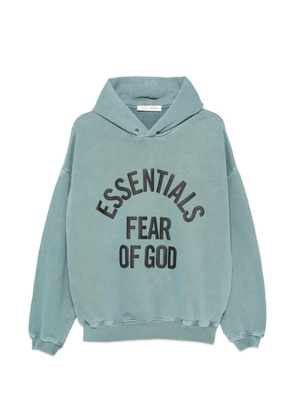 FEAR OF GOD ESSENTIALS logo-print hoodie - Blue