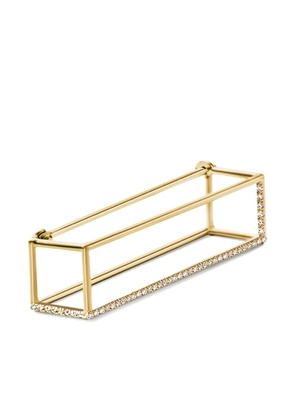 Shihara 18kt yellow gold prism 30 diamond single earring