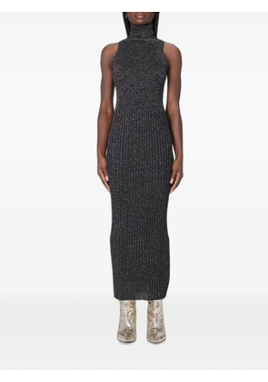 MOSCHINO JEANS ribbed-knit maxi dress - Grey
