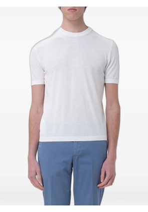 BROOKSFIELD short-sleeve crew-neck sweater - White