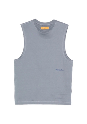 Replay logo-print sleeveless top - Grey