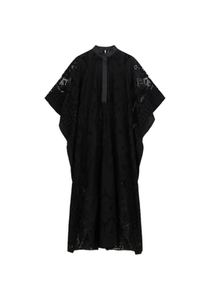 Liviana Conti Cassidy lace-knit kaftan midi dress - Black
