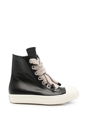 Rick Owens high-top jumbo-lace sneakers - Black