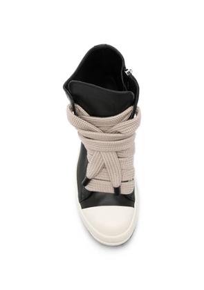 Rick Owens high-top jumbo-lace sneakers - Black