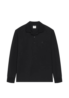 Courrèges AC logo-detail polo shirt - Black