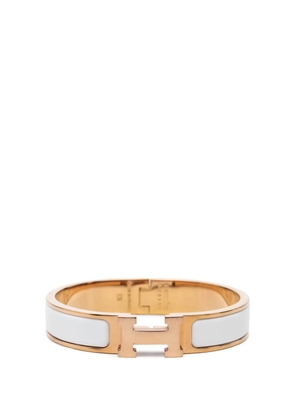 Hermès Pre-Owned 2000-2026 Narrow Enamel Clic H Bracelet PM costume bracelet - Gold