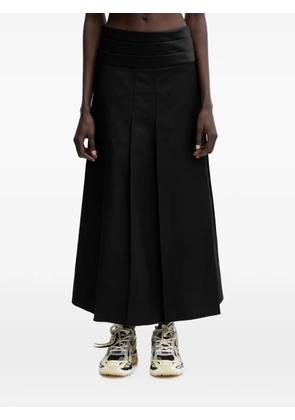 Undercover pleated maxi skirt - Black