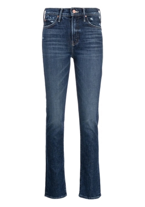 MOTHER The Rascal logo-tag skinny jeans - Blue