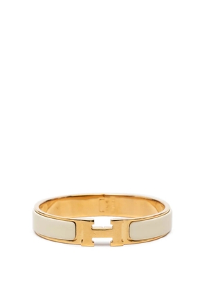 Hermès Pre-Owned 2000-2026 Narrow Enamel Clic H Bracelet PM costume bracelet - Gold