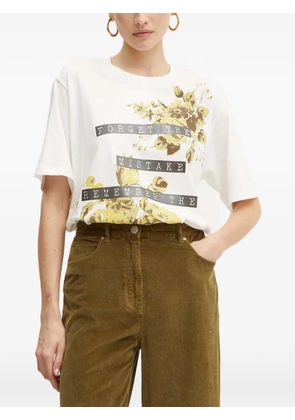 PINKO floral-print T-shirt - White
