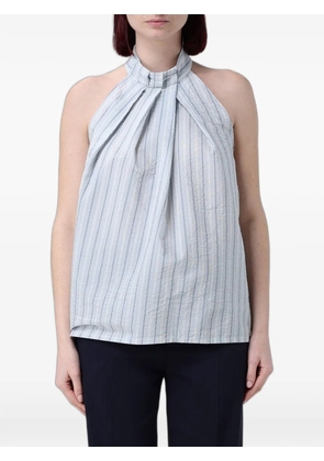 Tela striped halterneck top - Blue