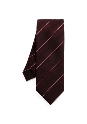 TOM FORD diagonal-stripe silk tie - Red