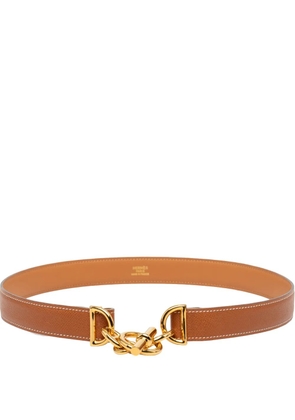 Hermès Pre-Owned 1998 Veau Madame Regate 24 belt - Brown