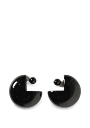 Emporio Armani marbled-effect earrings - Black