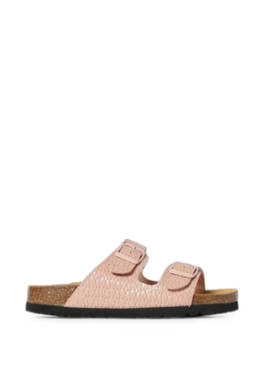 Woolrich woven-leather flat sandals - Pink