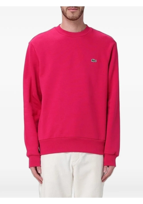 Lacoste logo-patch sweatshirt - Pink