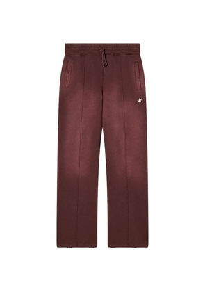 Golden Goose distressed-effect wide-leg track pants - Brown