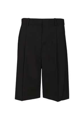 KHAITE Auggie virgin-wool shorts - Black