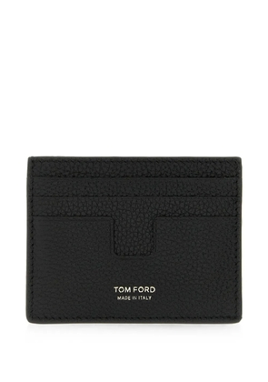 TOM FORD T Line leather card holder - Black