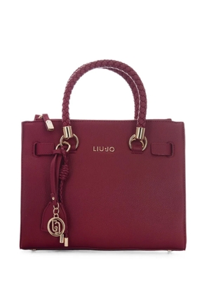 LIU JO small logo-charm satchel bag - Red