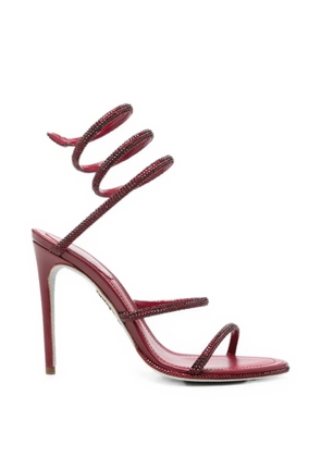 René Caovilla Cleo crystal-embellished sandals - Red