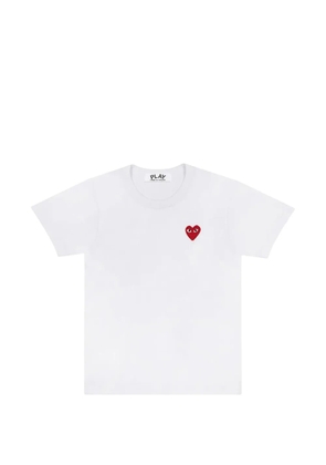 Comme Des Garçons Play heart-patch T-shirt - White