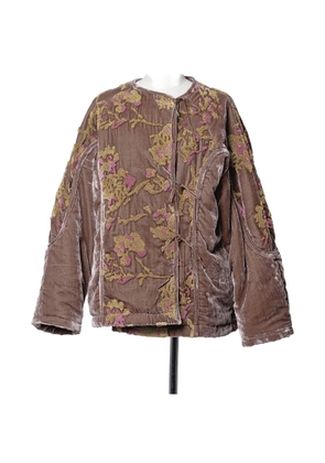 Muller Of Yoshiokubo embroidered side-tie jacket - Brown