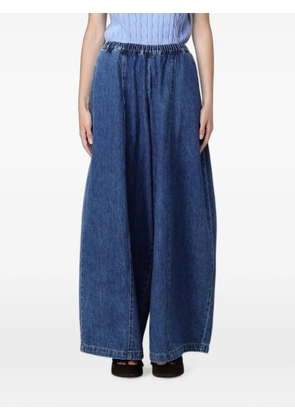 MeimeiJ elasticated-waistband wide-leg jeans - Blue