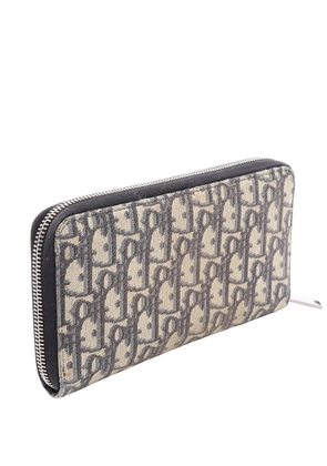 Christian Dior Pre-Owned 2023-2026 Oblique Canvas Wallet long wallets - Blue
