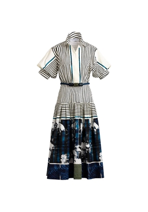 Silvia Tcherassi Kaila striped midi dress - White
