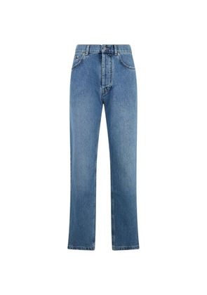 Moschino button-up straight-leg jeans - Blue