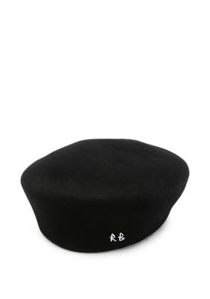 Ruslan Baginskiy logo-embroidered beret - Black