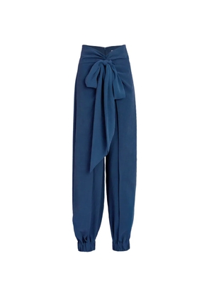 Silvia Tcherassi Felipe bow-detail trousers - Blue