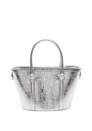 Christian Dior Pre-Owned 2008 Oblique Patent tote bag - Silver