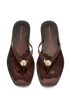 Loeffler Randall Jovie ball-detail flip-flops - Brown