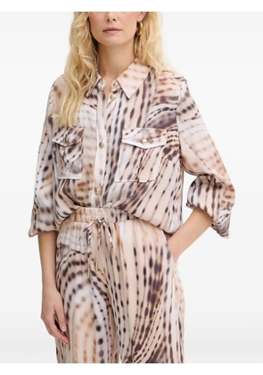 GUESS USA abstract-print button-down shirt - Neutrals