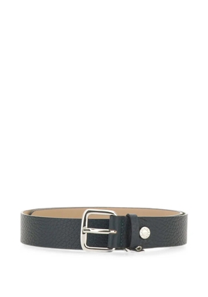 GIANNI CHIARINI maxi-grain calf leather square-buckle belt - Green