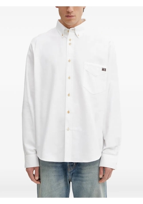 Wales Bonner Isaac logo-embroidered button-down shirt - White