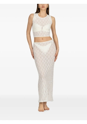 PARAMIDONNA Dolly top and maxi skirt set - White