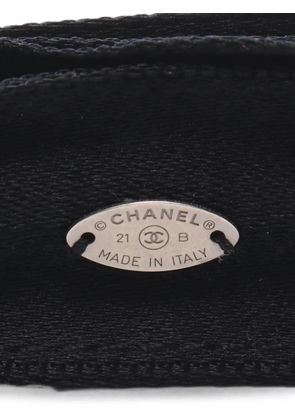CHANEL Pre-Owned 1986-1988 CC ribbon headband - Black